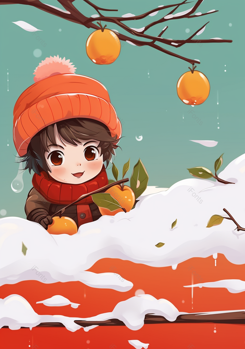 节气立冬小雪插画,插画/手绘图,插画/手绘图库,插画/手绘图下载,插画/手绘